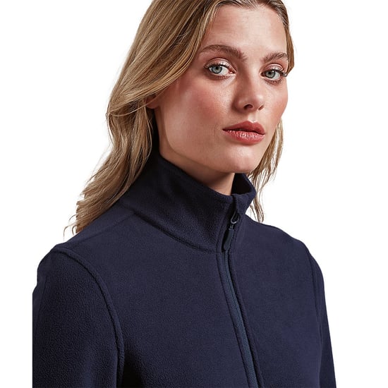 Premier Dames/Dames Recyclight Full Zip Fleecejack (Marine) - Image 3