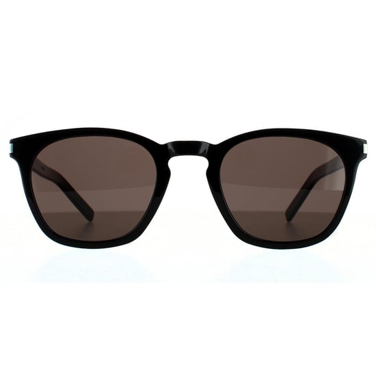 Saint Laurent Square Unisex Black Grey Sunglasses
