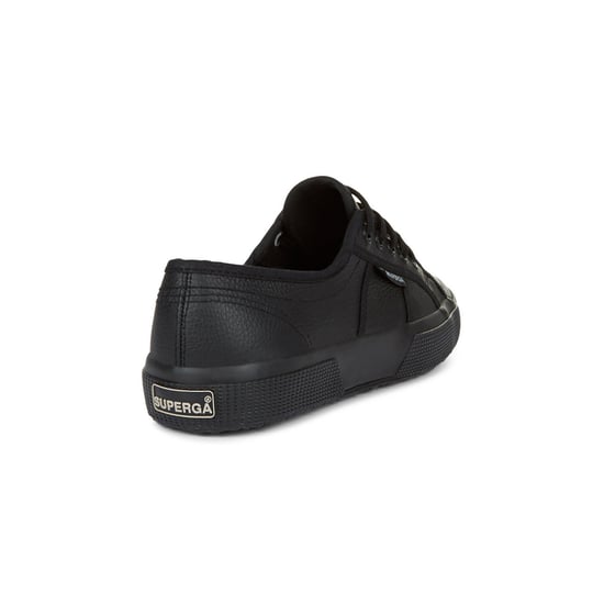 Superga Unisex 2750 Efglu Leather Trainers voor volwassenen (Totaal Zwart) - Image 2