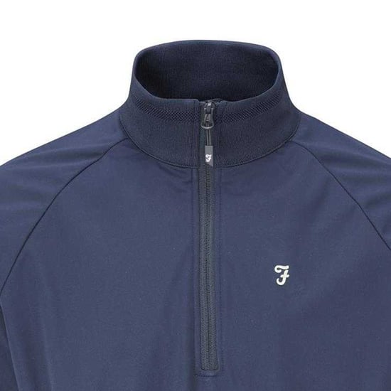 Farah Heren Kala Quarter Zip Jas (Regatta Blauw) - Image 3