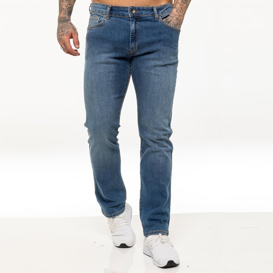 Kruze Heren Rechte Benen Stretch Jeans - Image 3
