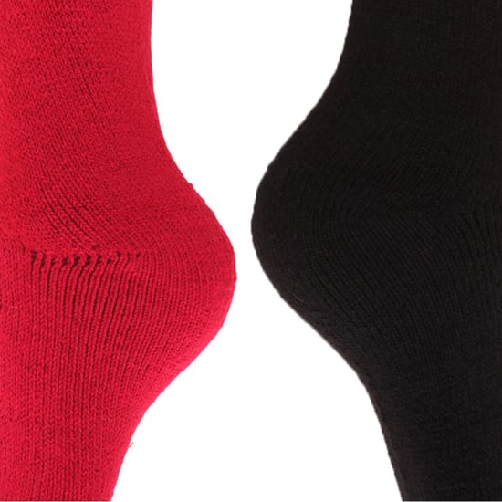 Floso Dames/dames Thermal Winter Wellington/Welly Laarzensokken (2 paren) (Roze/Zwart) - Image 3