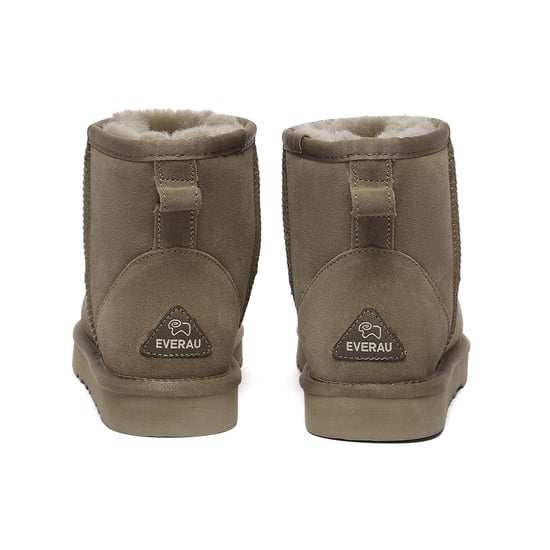 EVER AU Australia Women Ostrich Leather Short Boots