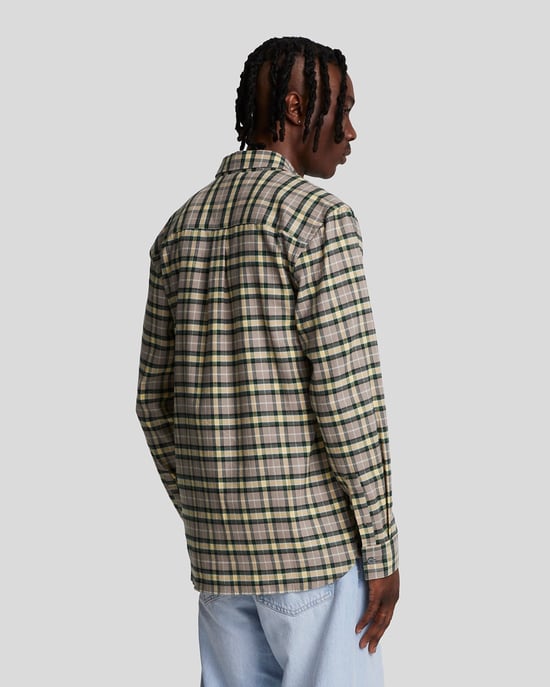 Lyle & Scott geruit flanel Argyle blauwgroen shirt met lange mouwen - Image 3