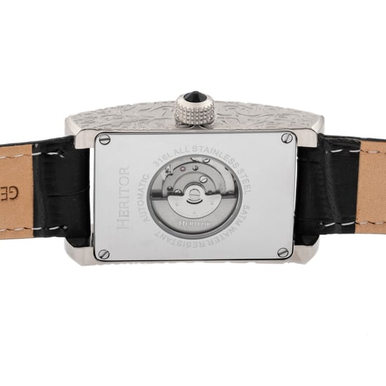 Heritor automatisch Jefferson horloge met leren band - Image 4