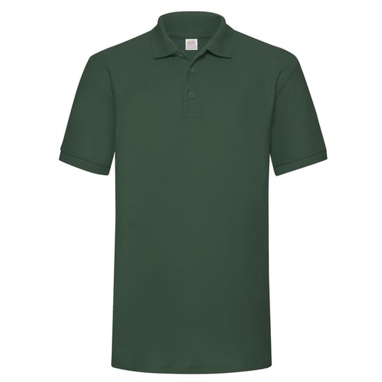 Fruit of the Loom Heren 65/35 Zwaargewicht Poloshirt (Fles groen) - Image 1