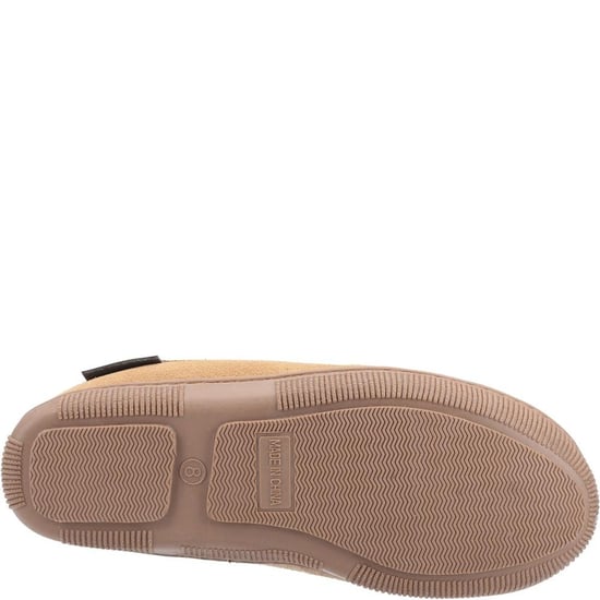 Hush Puppies Heren Ace Slip On Leren Slipper (Tan) - Image 4