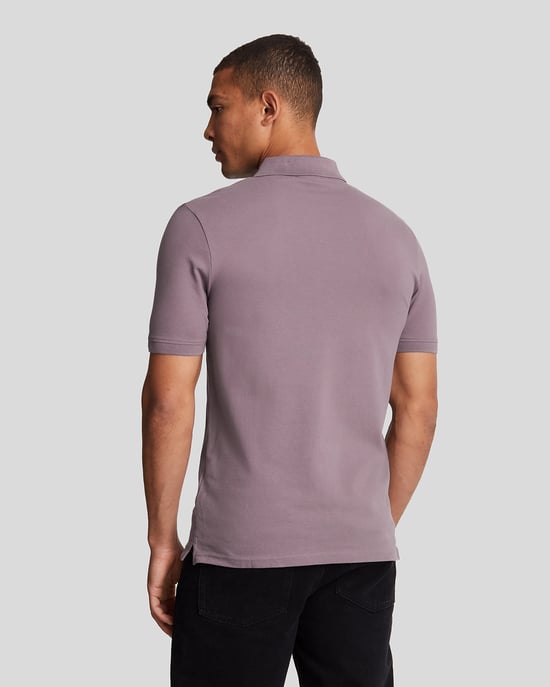 Lyle & Scott-logo op de borst Highland Mauve paars poloshirt - Image 3
