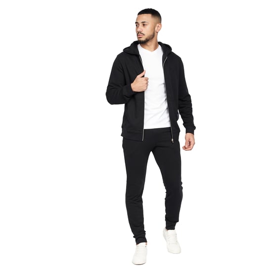 Crosshatch Heren Braxson Full Zip Hoodie (Zwart) - Image 5