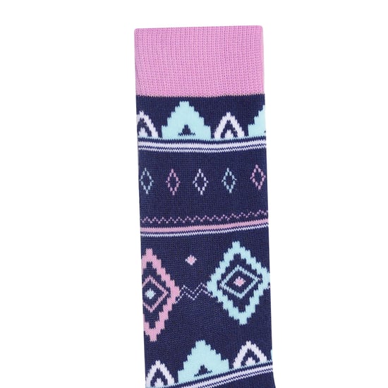 Dare 2B Fair Isle naadloze kindersokken (Orchidee/Maanlicht Denim) - Image 2