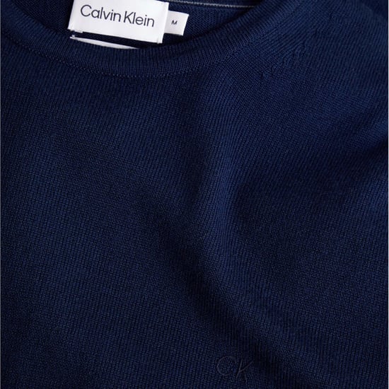 Herentrui Calvin Klein Merino Wol in Navy - Image 3
