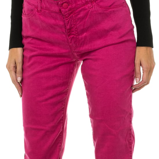 Long stretch fabric pants 6Y5J18-5N22Z woman