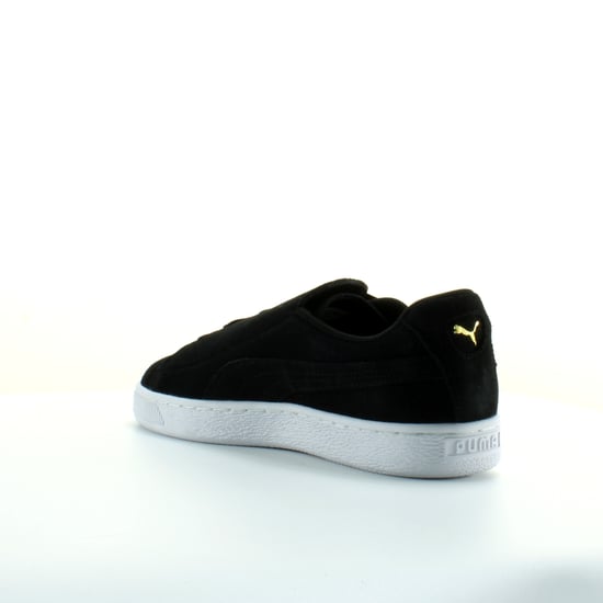 Puma Suede Crush Black Leather Womens Lace Up Trainers 369251 03