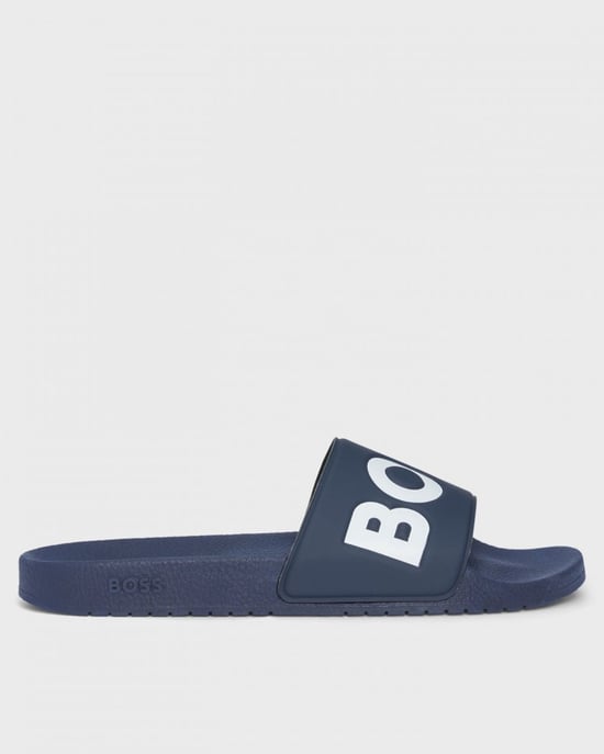 BOSS Orange Aryeh Herenslippers van Italiaanse Maak met Groot Logo Detail - Image 2