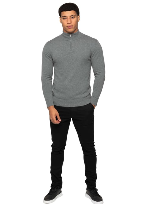 Enzo Milano | Mens Half Zip Knit Jumper