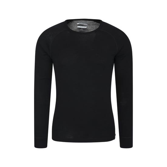 Mountain Warehouse Heren Merino Wol Base Layer Top (Set van 2) (Zwart) - Image 4