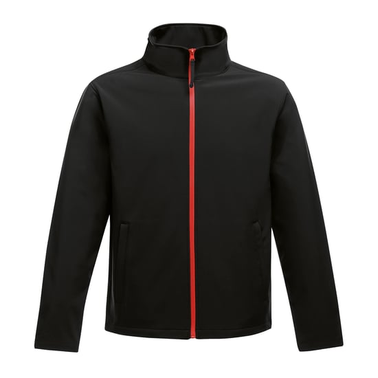 Regatta Mens Ablaze Printable Softshell Jacket (Black/Classic Red)
