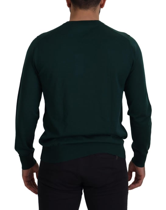 Dolce & Gabbana Groene Kasjmier Rundhals Trui Voor Heren - Image 3