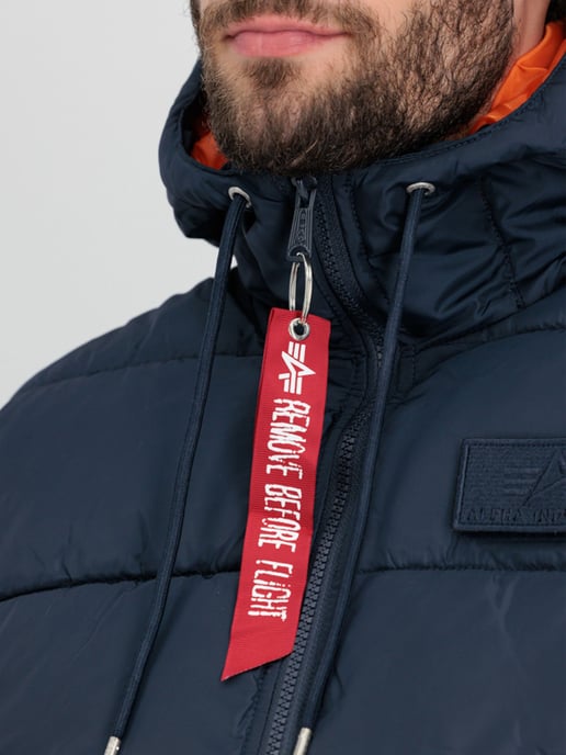 Alpha Industries Gewatteerde Hoodie Vest FD Blauw - Image 4