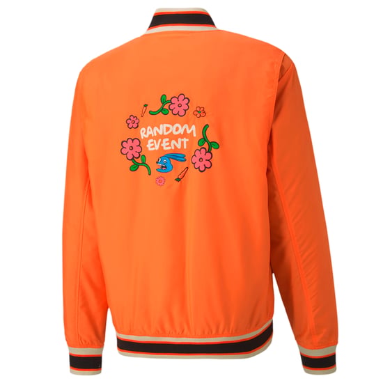 Puma x Randomevent Bomber Graphic Logo Jacket Orange 596661 40