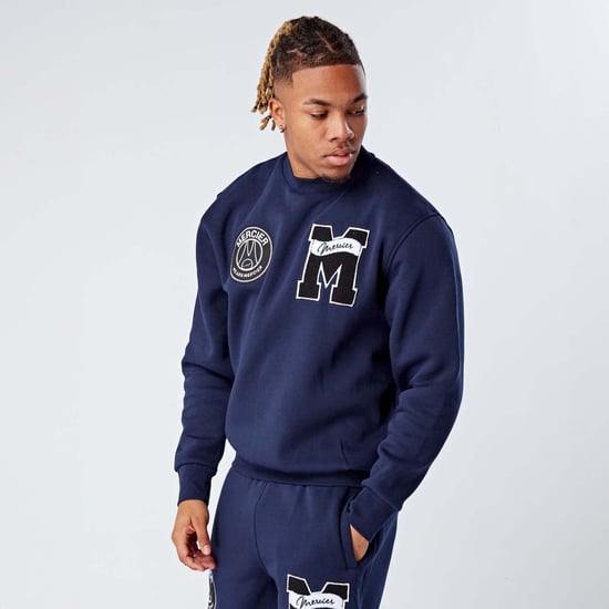 Men's Mercier Academy Crewneck Sweatshirt in Navy