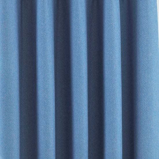 Twilight Zwarte Oudterende Grommet Gordijnen in Denim - Image 3