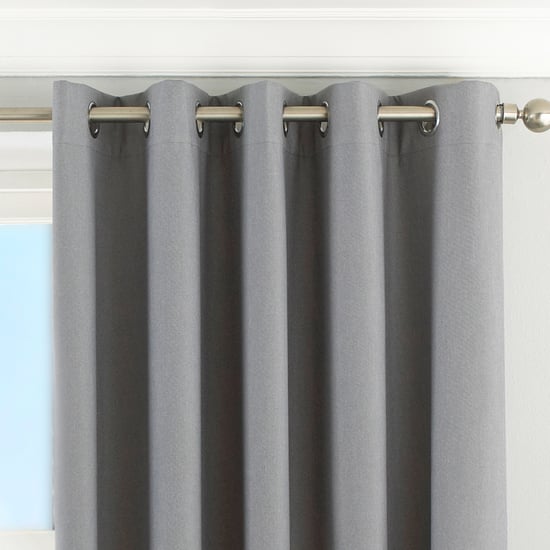 Twilight Blackout Eyelet Curtains in Silver