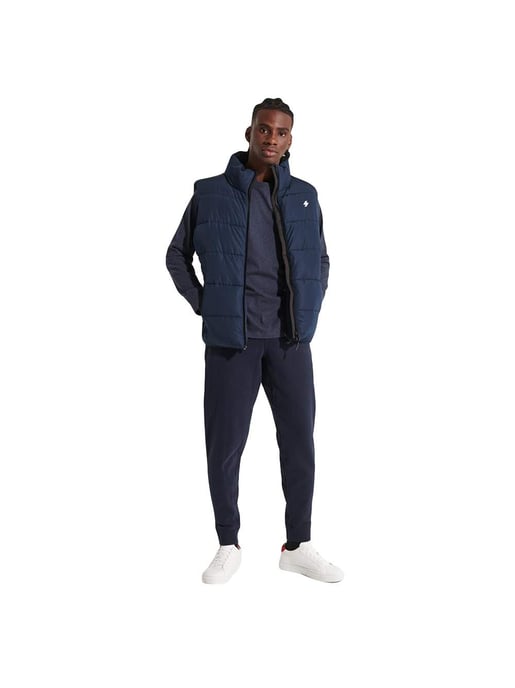 Superdry mouwloze donsjas voor heren met vintage logo - Image 1