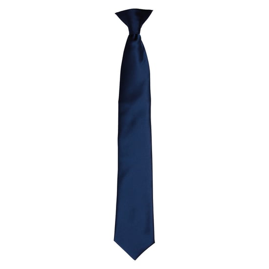 Premier Satijnen stropdas voor volwassenen (Marine) - Image 1