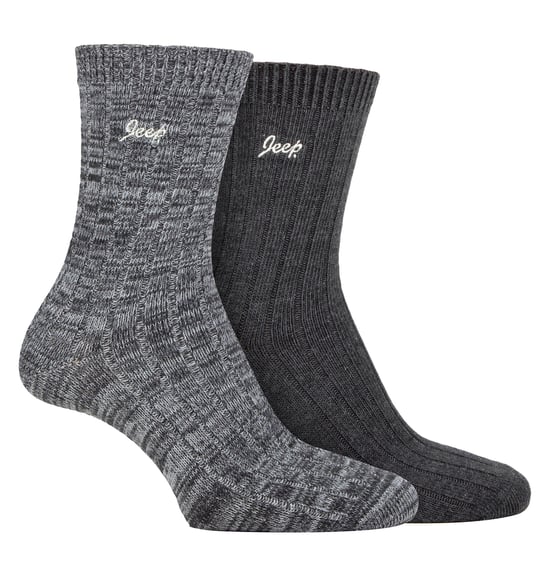 Dames Wandelsokken | Jeep | 2-Pack Hoogwaardige Polyester Hardloopsokken - Antraciet / Leisteen - Image 1