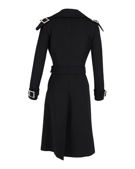 Dolce & Gabbana Double-breasted Jas met Riem in Zwart Wol - Image 3