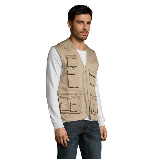 SOLS Heren Reporter Body Warmer (Touw) - Image 3