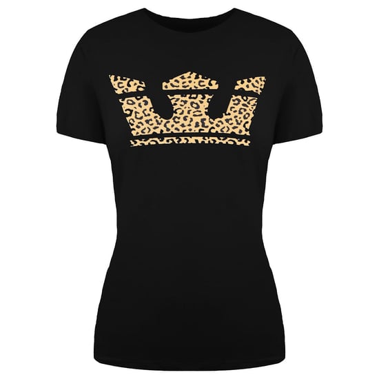Supra Black Leopard Print Crown T-shirt 192232 045