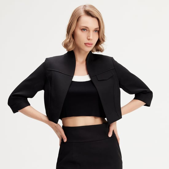 Minimalistische cropped jack - Image 2