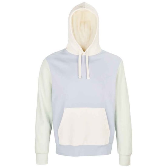 SOLS Unisex Collins Contrast Organic Hoodie voor volwassenen (Romig Blauw) - Image 1