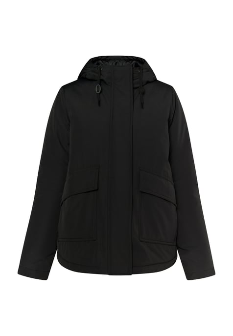 Dreimaster Arctische winterjas Dames zwart - Image 1