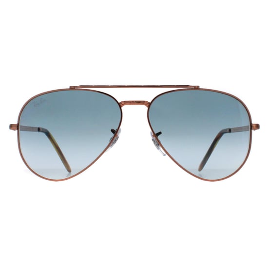 Ray-Ban Aviator Unisex Gepolijst Roségoud Blauw Kleurverloop RB3625 New Aviator - Image 1