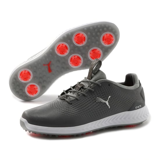 PUMA Power Adapt 2.0 Golf Lace-Up Grijs Glad Leer Heren Trainers 190581 03 - Image 4
