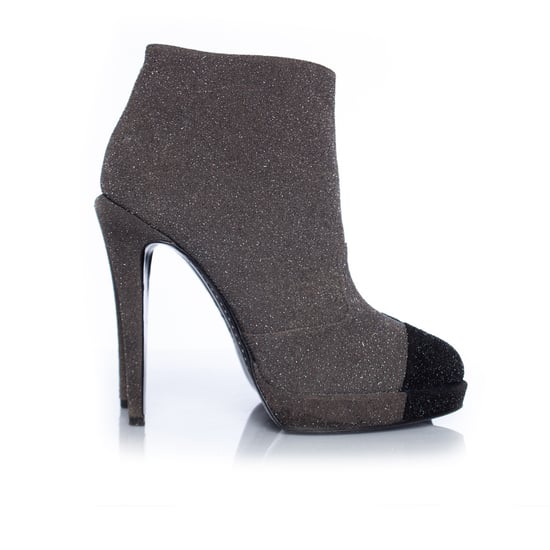 Grey platform glitter boots - Image 5
