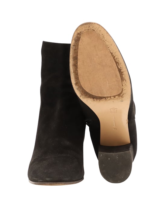 Gianvito Rossi Ankle Booties in Black Suede - Image 5