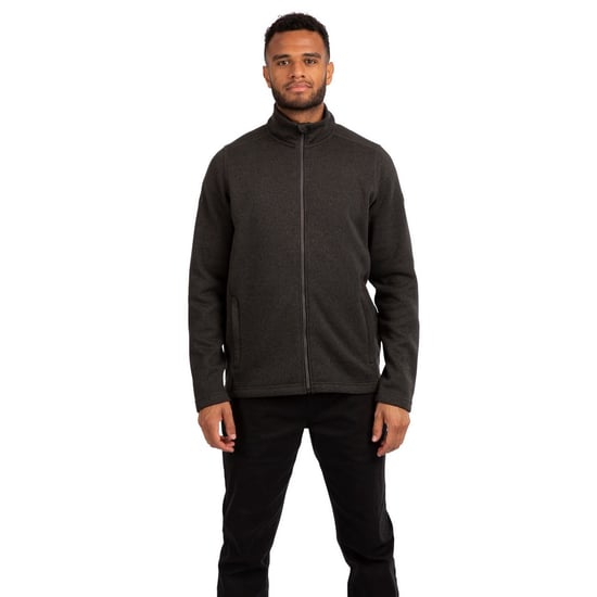 Trespass Mens Rundel Marl Fleece Jacket (Dark Grey)