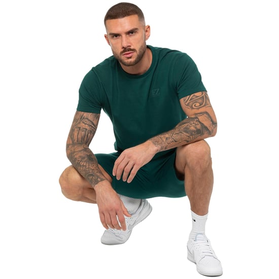 Enzo | Heren T-shirt Trainingspak Met Korte Broek Set - Groen - Image 6