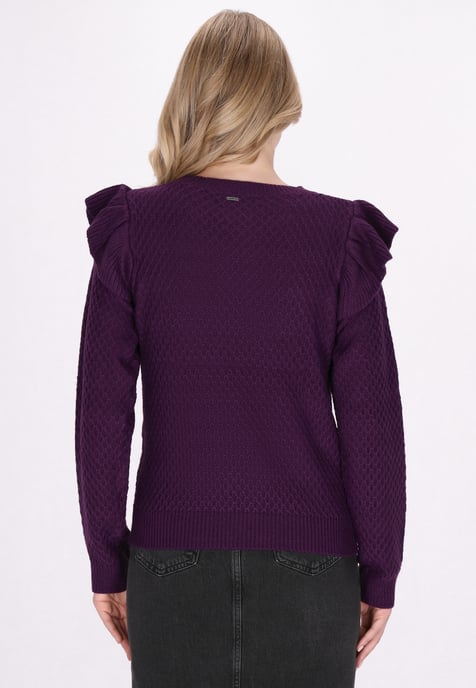 Dreimaster Jumper Dames paars - Image 4