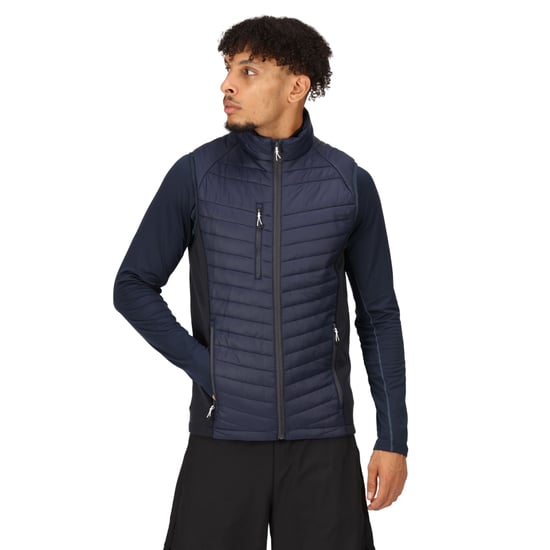 Regatta Heren Navigate Gewatteerd Hybride Gilet (Marine/Seal Grijs) - Image 3