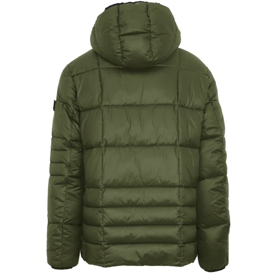 Plein Sport Small Circle Logo Quilted Green Jacket - Image 2