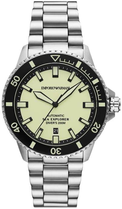 Emporio Armani Sea Explorer Heren Zilver Horloge AR60083 - Image 1