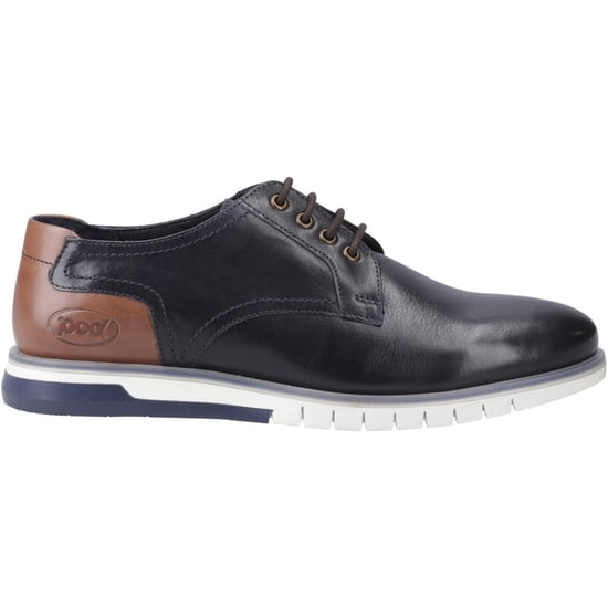 Pod Cillian Leer Heren Navy Veterschoenen - Image 5