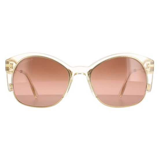 Serengeti Semi Rimless Womens Gold Champagne Polarized Drivers Gradient Vinita