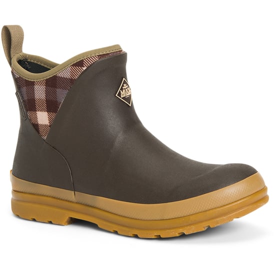 Muck Boots Originals Ankle Rubberen Bruine/Geruite/Regenlaarzen Met Kauwgomzool - Image 1