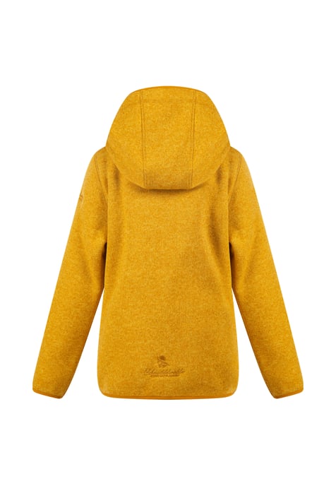 Schmuddelwedda Gebreide fleece jas jonge Mosterd Melange-280 - Image 2
